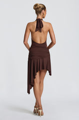 Alto Mini Skirt - Plum Brown