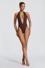 Tysa Bodysuit - Plum Brown