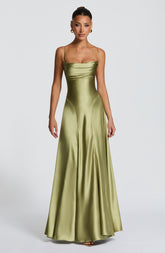 Adelina Maxi Dress - Light Olive