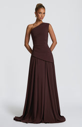 Bianca Maxi Dress - Plum Brown