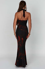 Chrishelle Maxi Dress - Fire Print