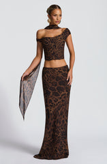 Chrysoula Maxi Skirt - Leopard Print