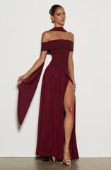 Delilah Maxi Dress - Cherry Lacquer