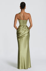 Emina Maxi Dress - Light Olive