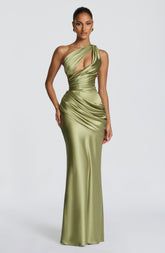 Emina Maxi Dress - Light Olive