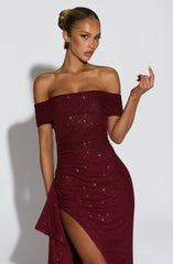 Joyce Maxi Dress - Wine Sparkle