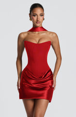 Maggie Mini Dress - Red