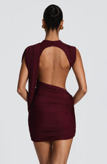 Mireya Mini Dress - Cherry Lacquer