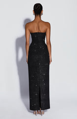 Pandra Maxi Dress - Black Sparkle