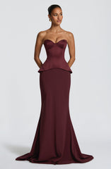 Ravenna Corset - Cherry Lacquer