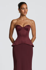 Ravenna Corset - Cherry Lacquer