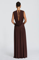 Romilly Gown - Plum Brown