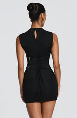 Soline Mini Dress - Black