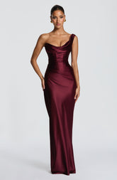 Thalassa Maxi Dress - Cherry Lacquer