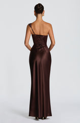 Thalassa Maxi Dress - Plum Brown