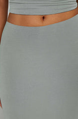 Yazmin Maxi Skirt - Steel