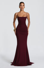 Zaria Gown - Cherry Lacquer
