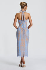 Rona Midi Dress - Powder Blue