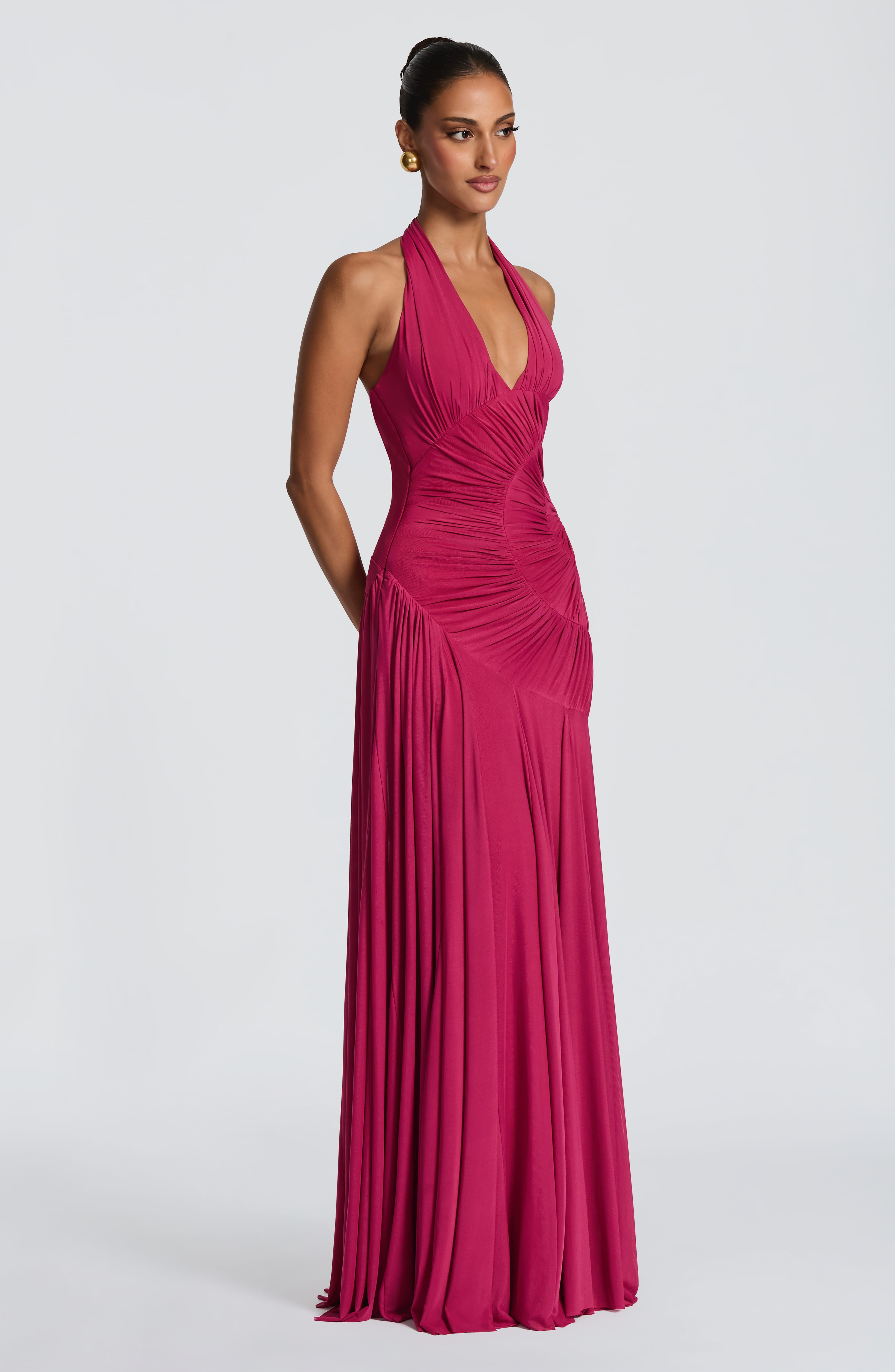 Cova Maxi Dress - Raspberry