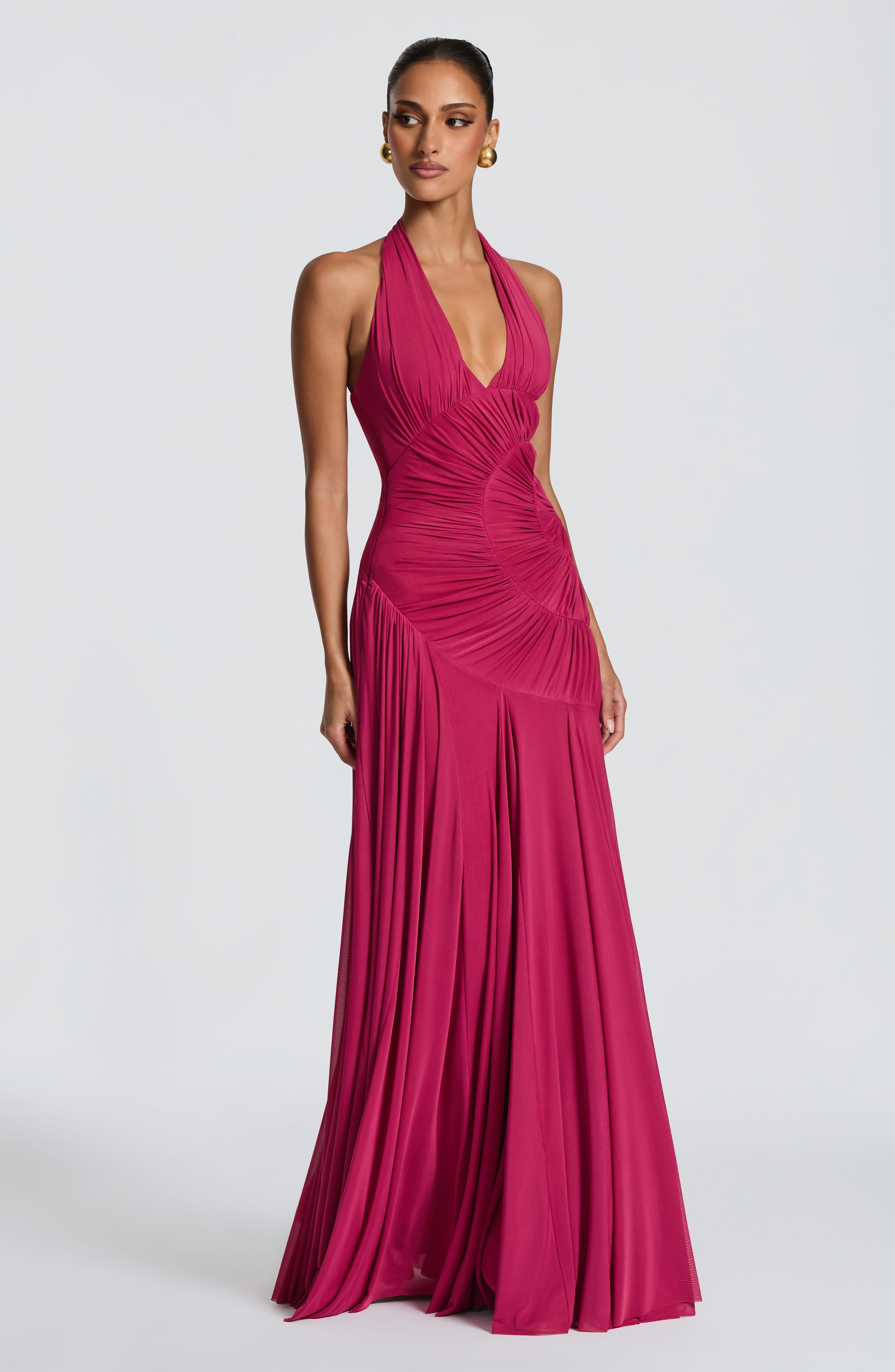 Cova Maxi Dress - Raspberry