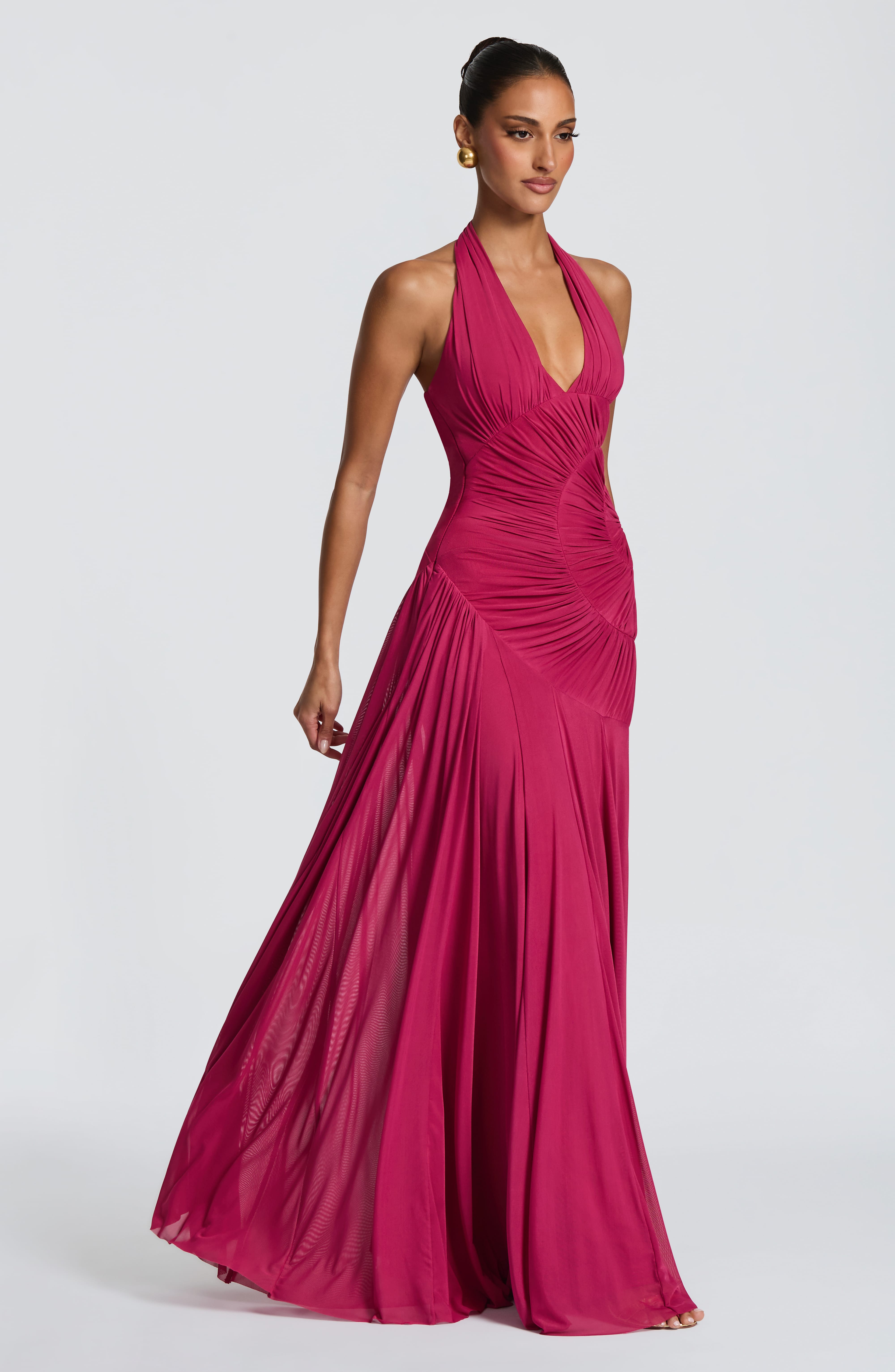 Cova Maxi Dress - Raspberry