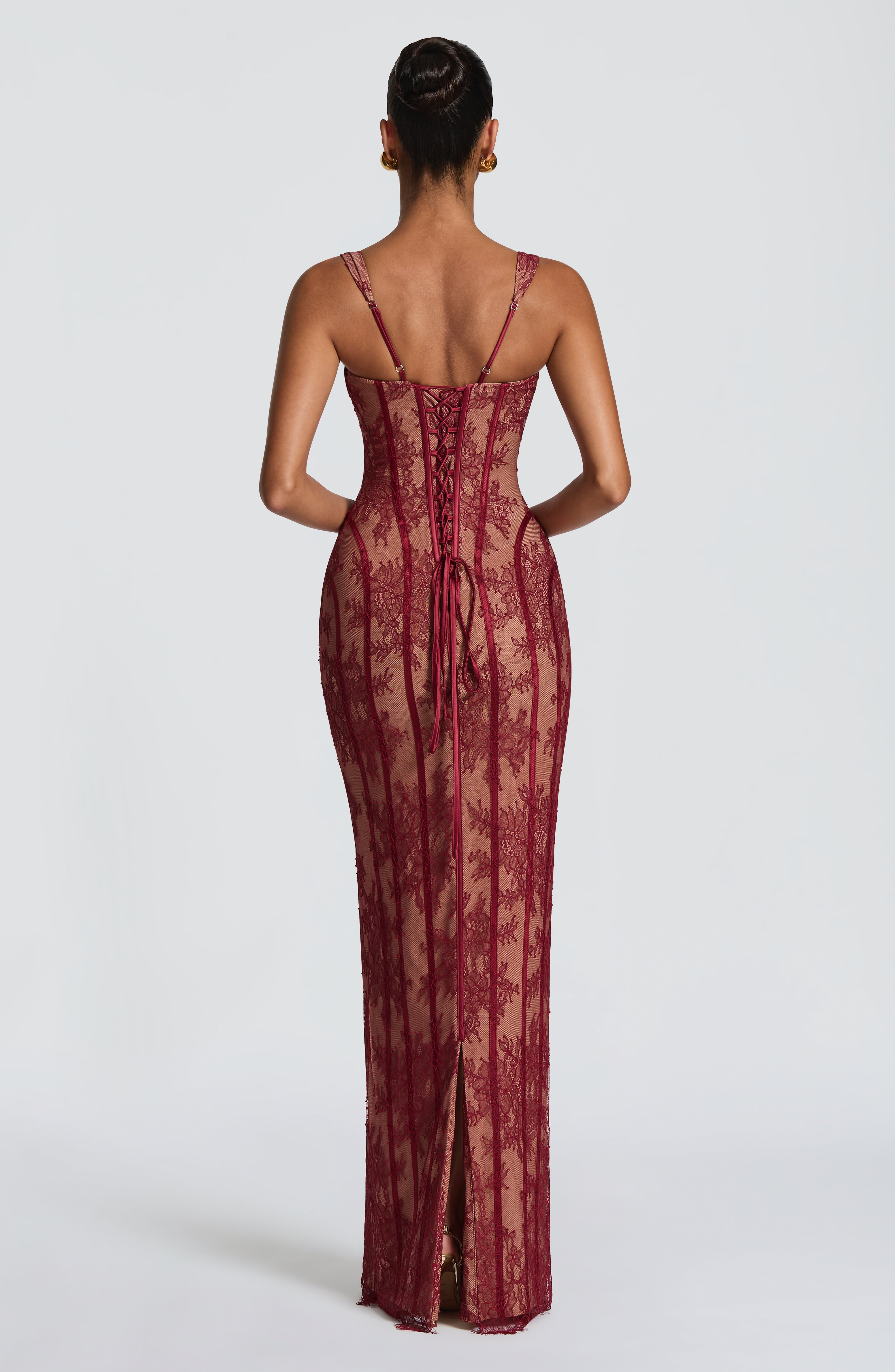 Polina Maxi Dress - Burgundy