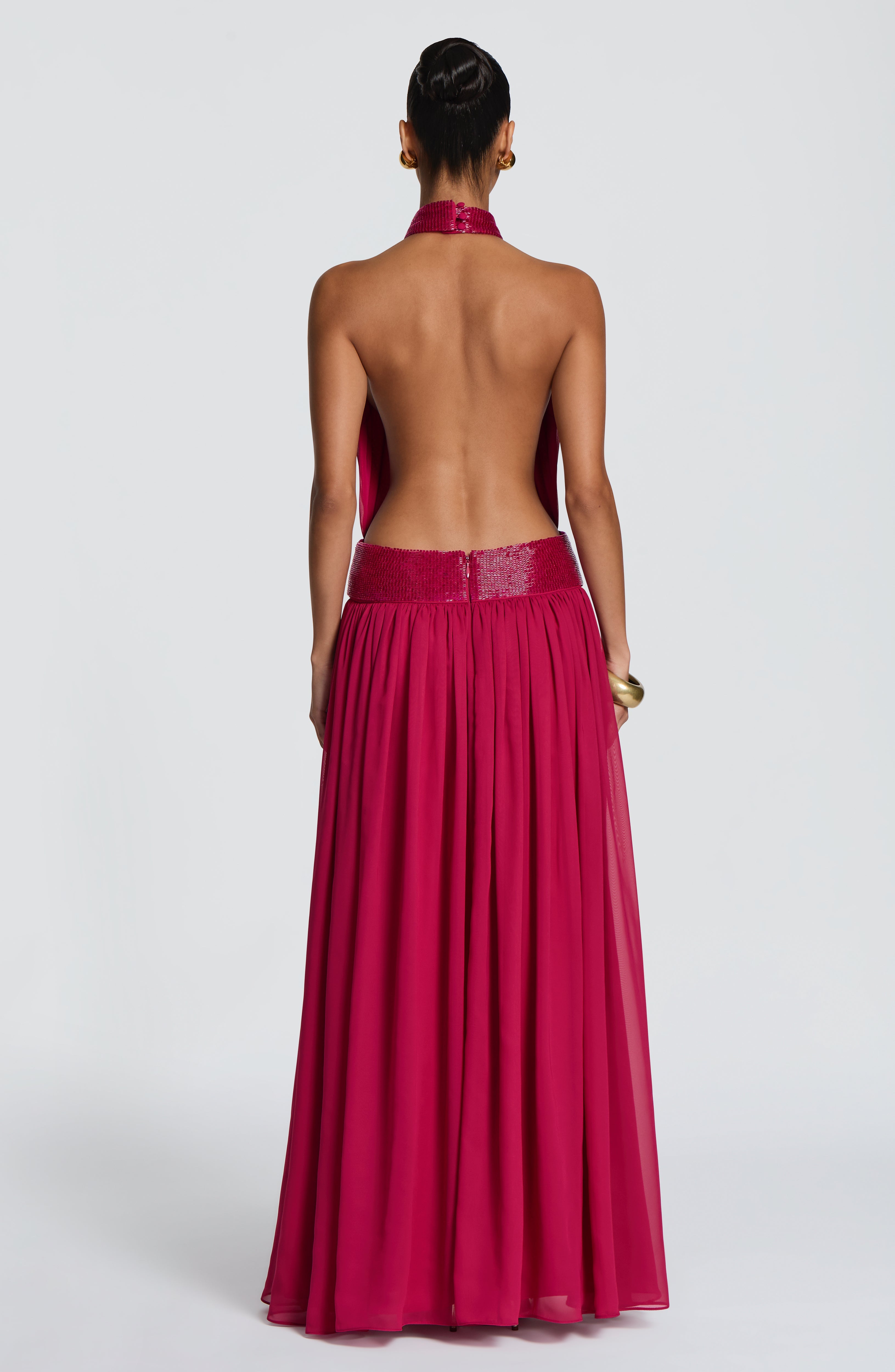 Rosalina Maxi Dress - Raspberry