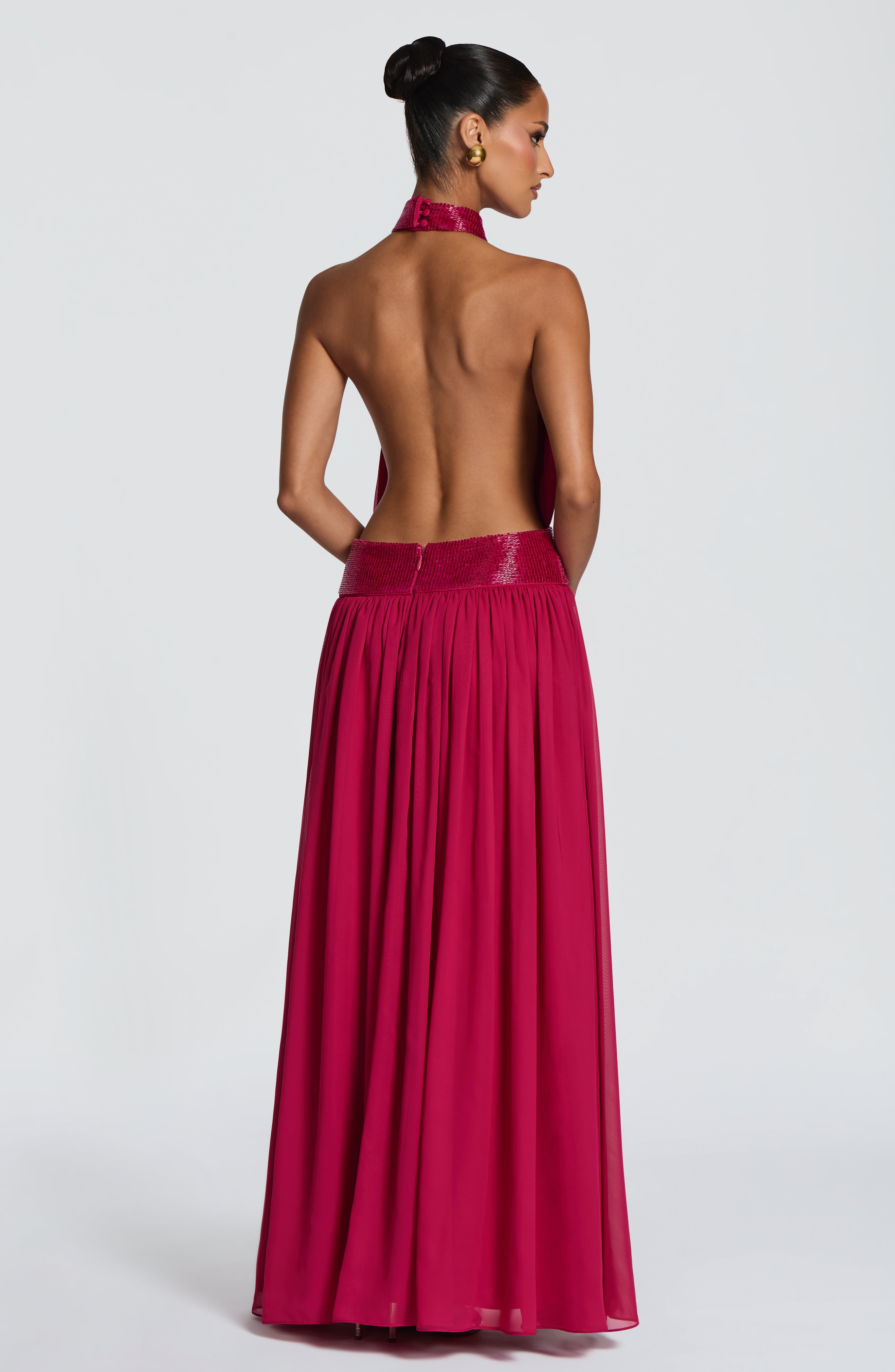 Rosalina Maxi Dress - Raspberry