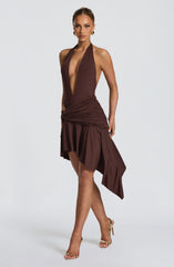 Alto Mini Skirt - Plum Brown