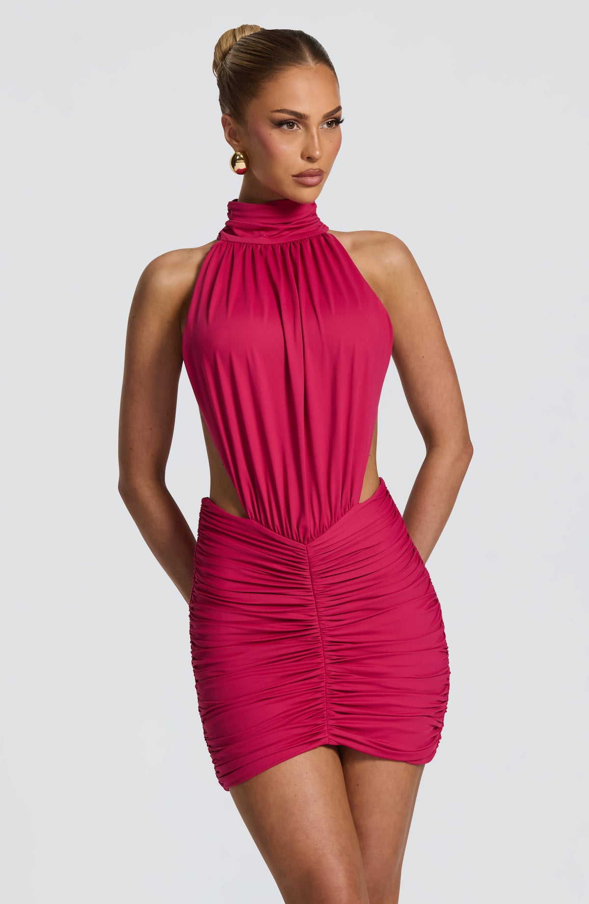 Thekla Mini Dress - Raspberry