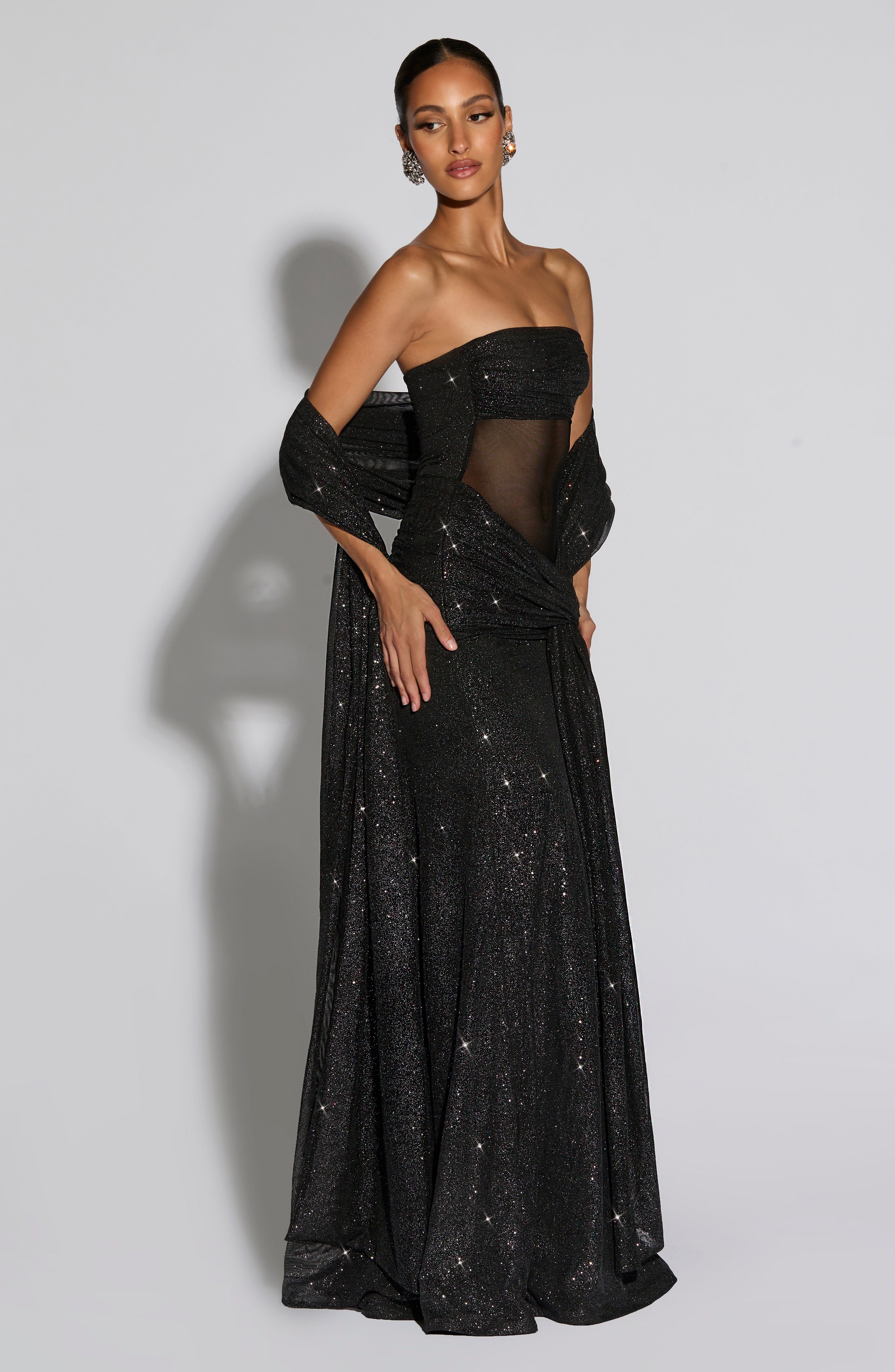 Agnes Shawl - Black Sparkle