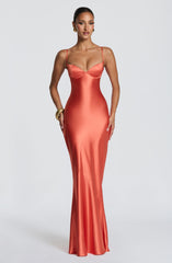 Amorette Maxi Dress - Burnt Orange