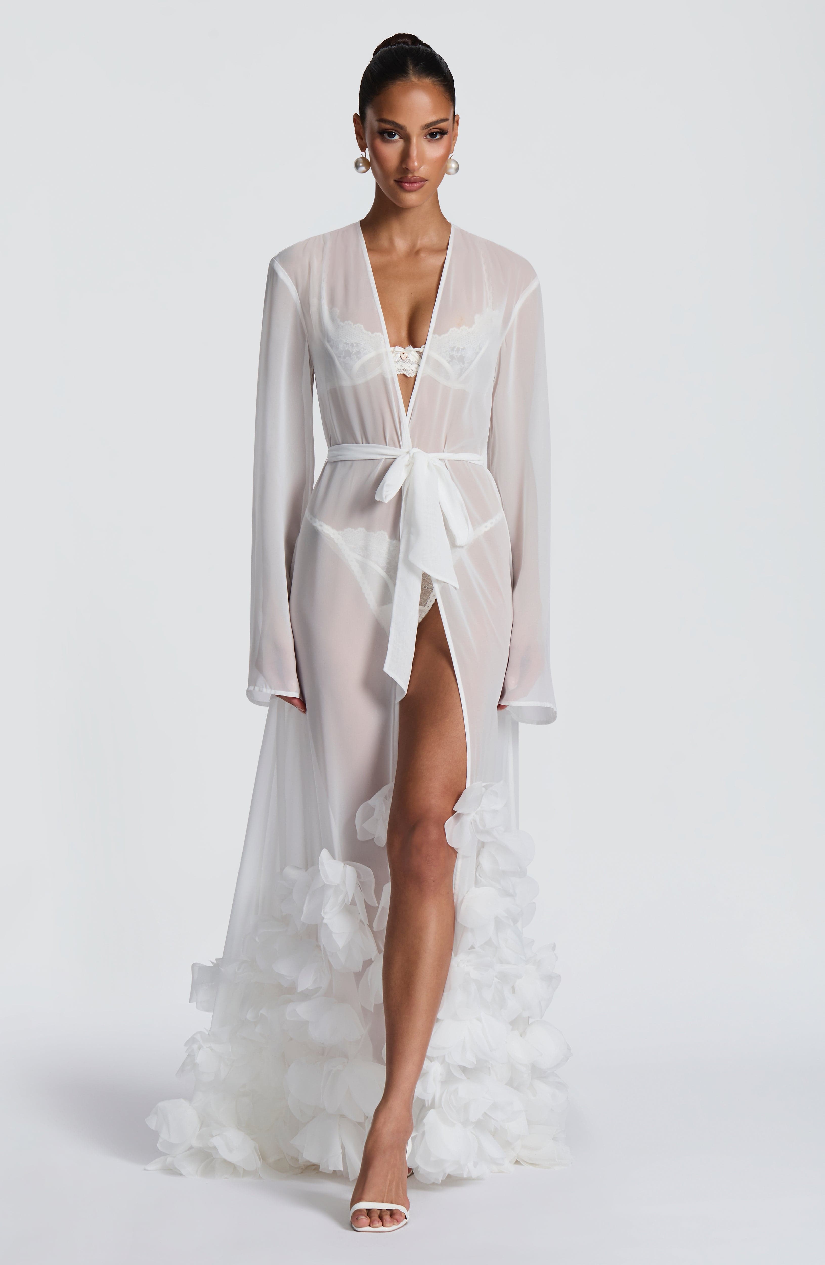 Anwen Dressing Gown - Ivory