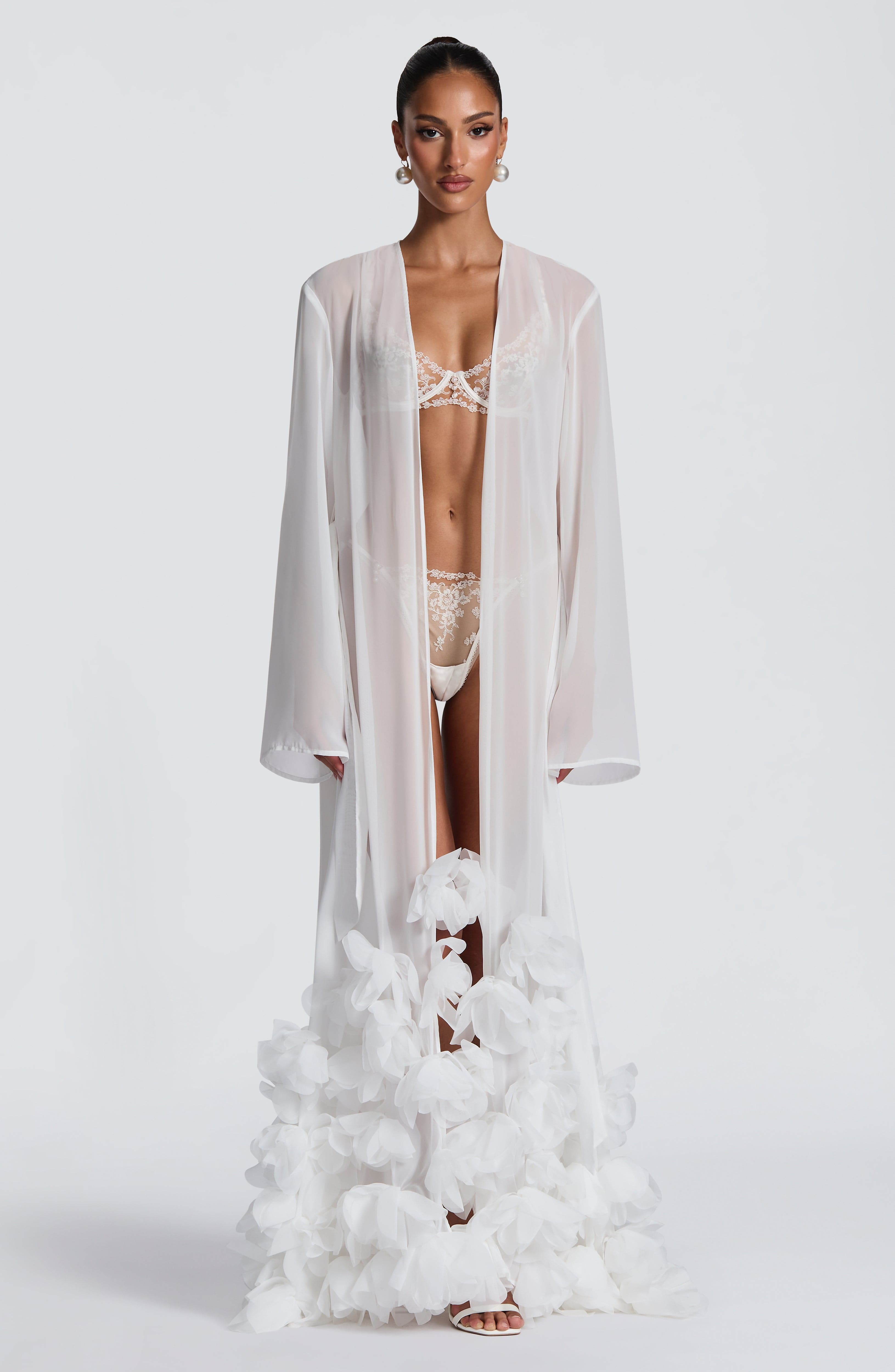 Anwen Dressing Gown - Ivory