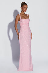 Calanthe Maxi Dress - Blush Sparkle