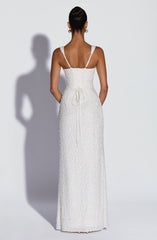 Calanthe Maxi Dress - Ivory Sparkle