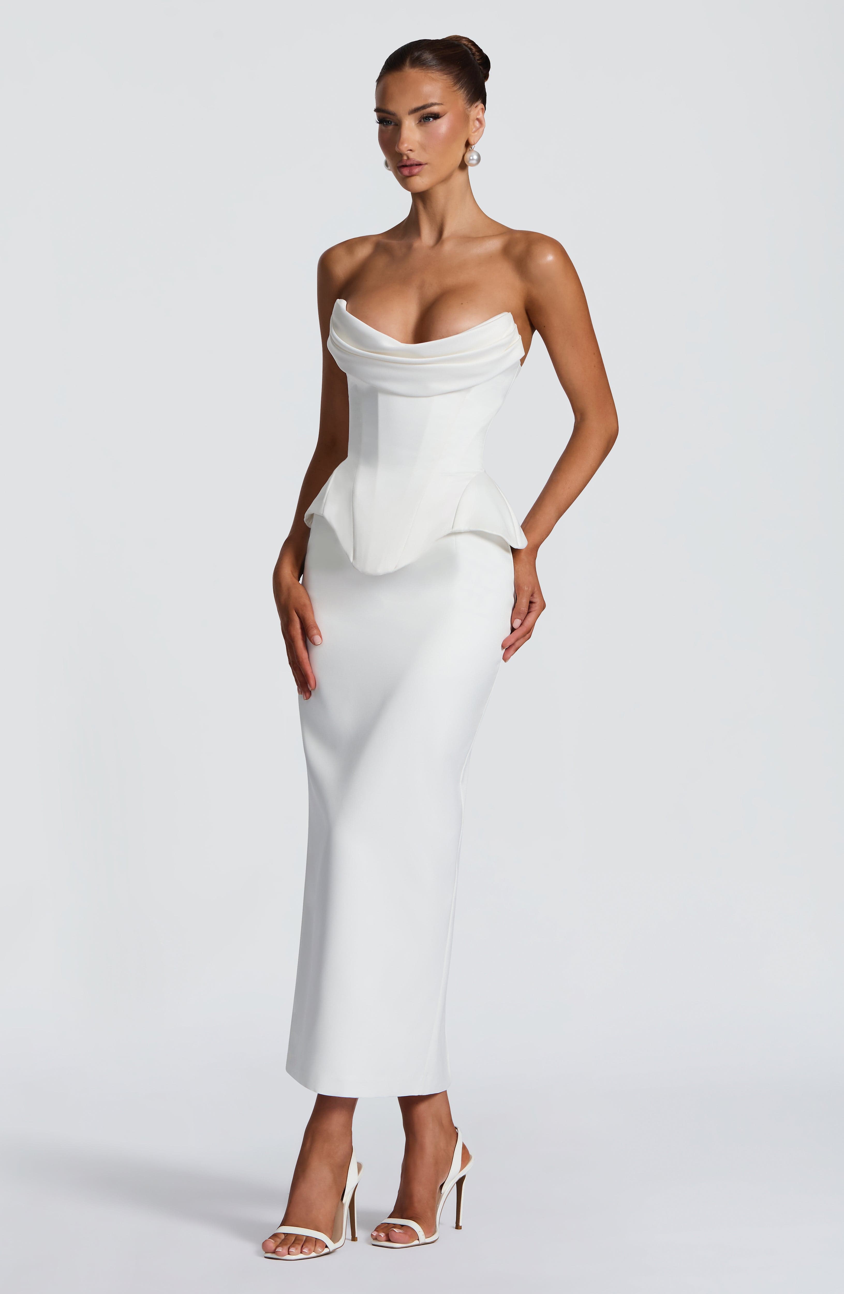 Calliope Midi Skirt - Ivory