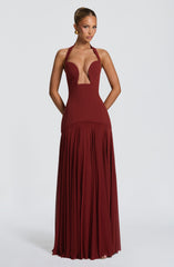 Cyrene Maxi Dress - Deep Rust