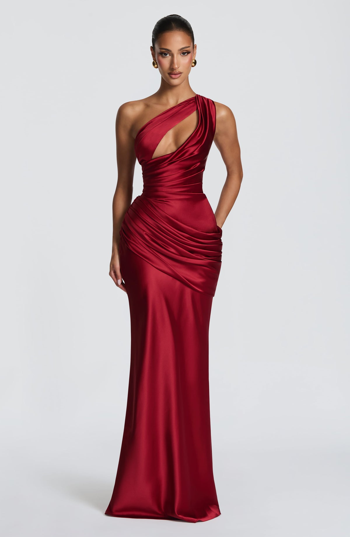 Emina Maxi Dress - Deep Red