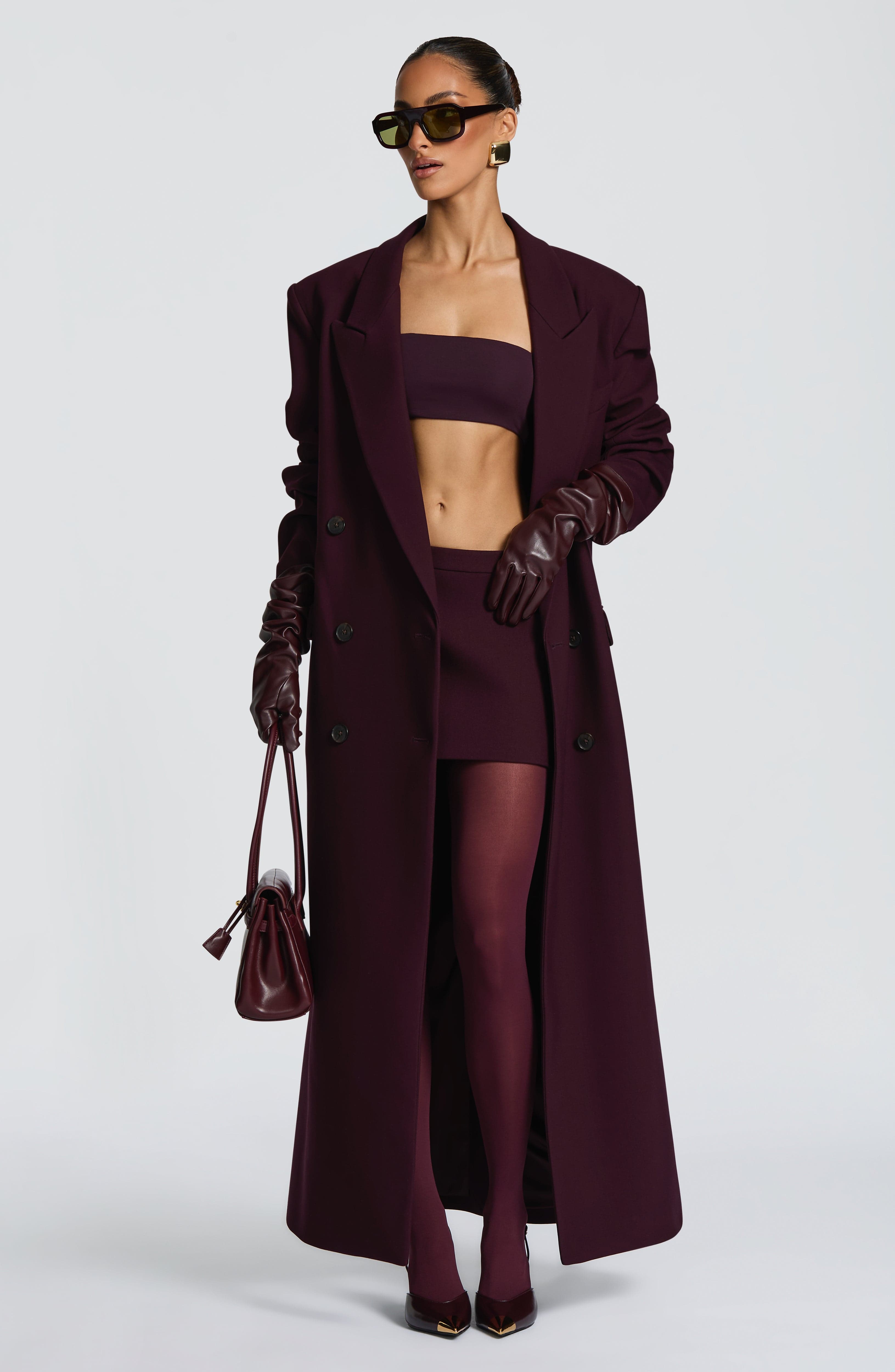 Frankie Gloves - Plum