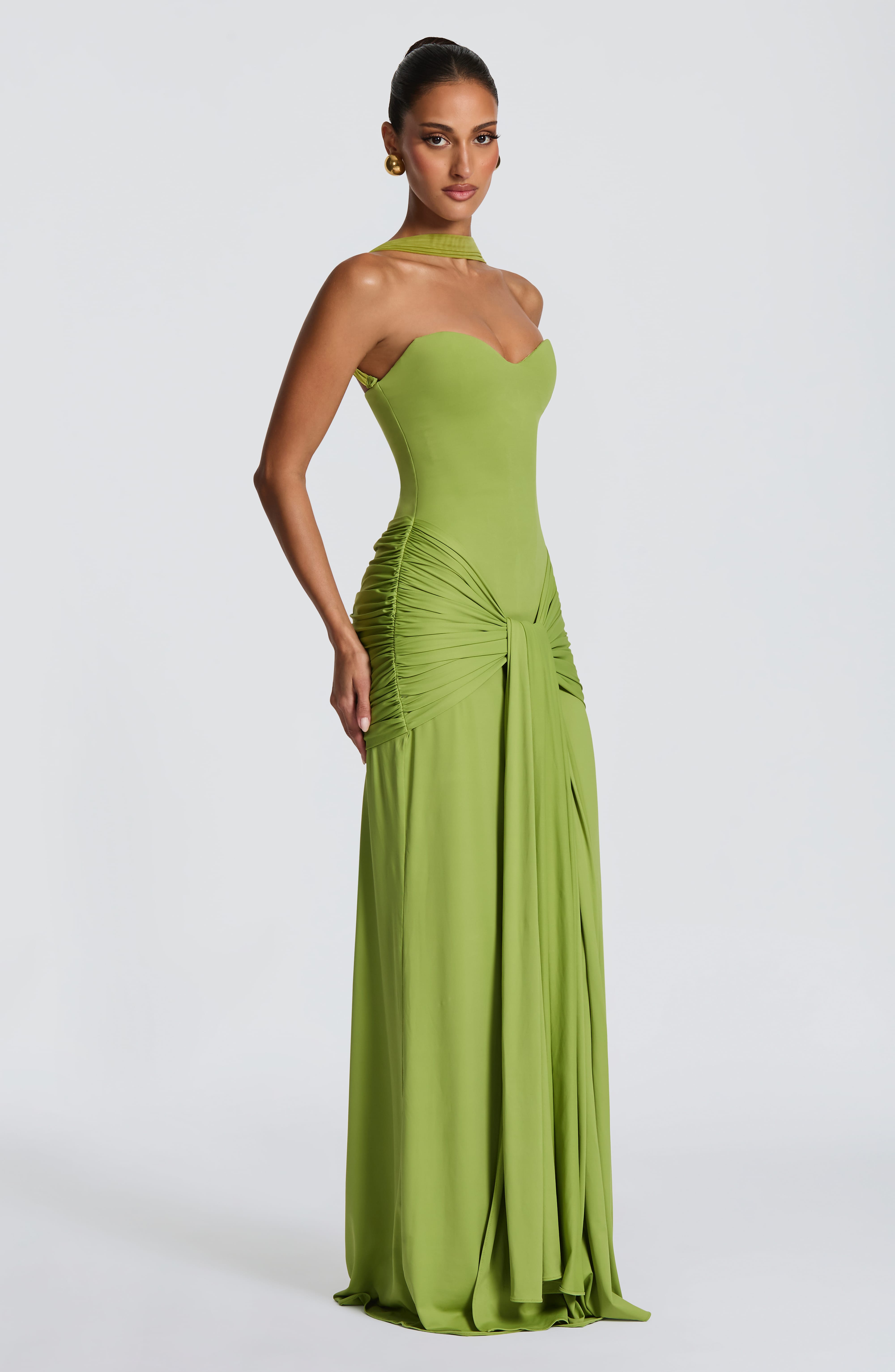 Gia Maxi Dress - Olive