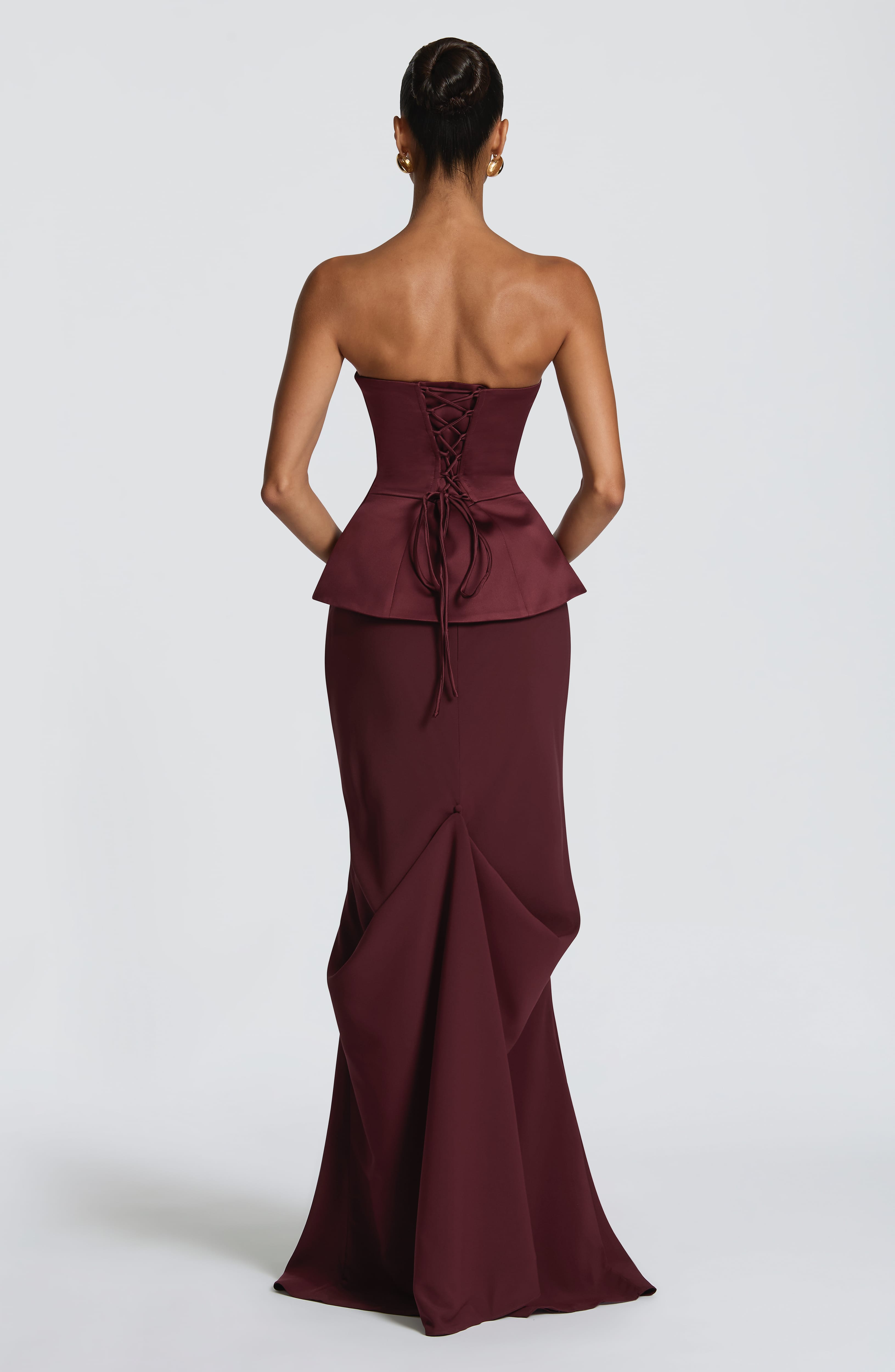 Kaia Maxi Skirt - Cherry Lacquer