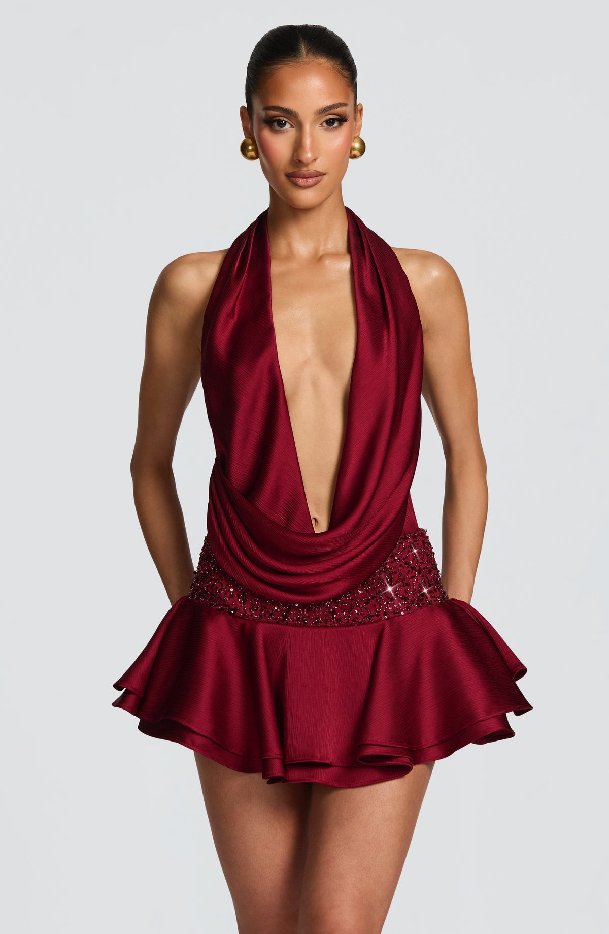 Lara Skort - Burgundy