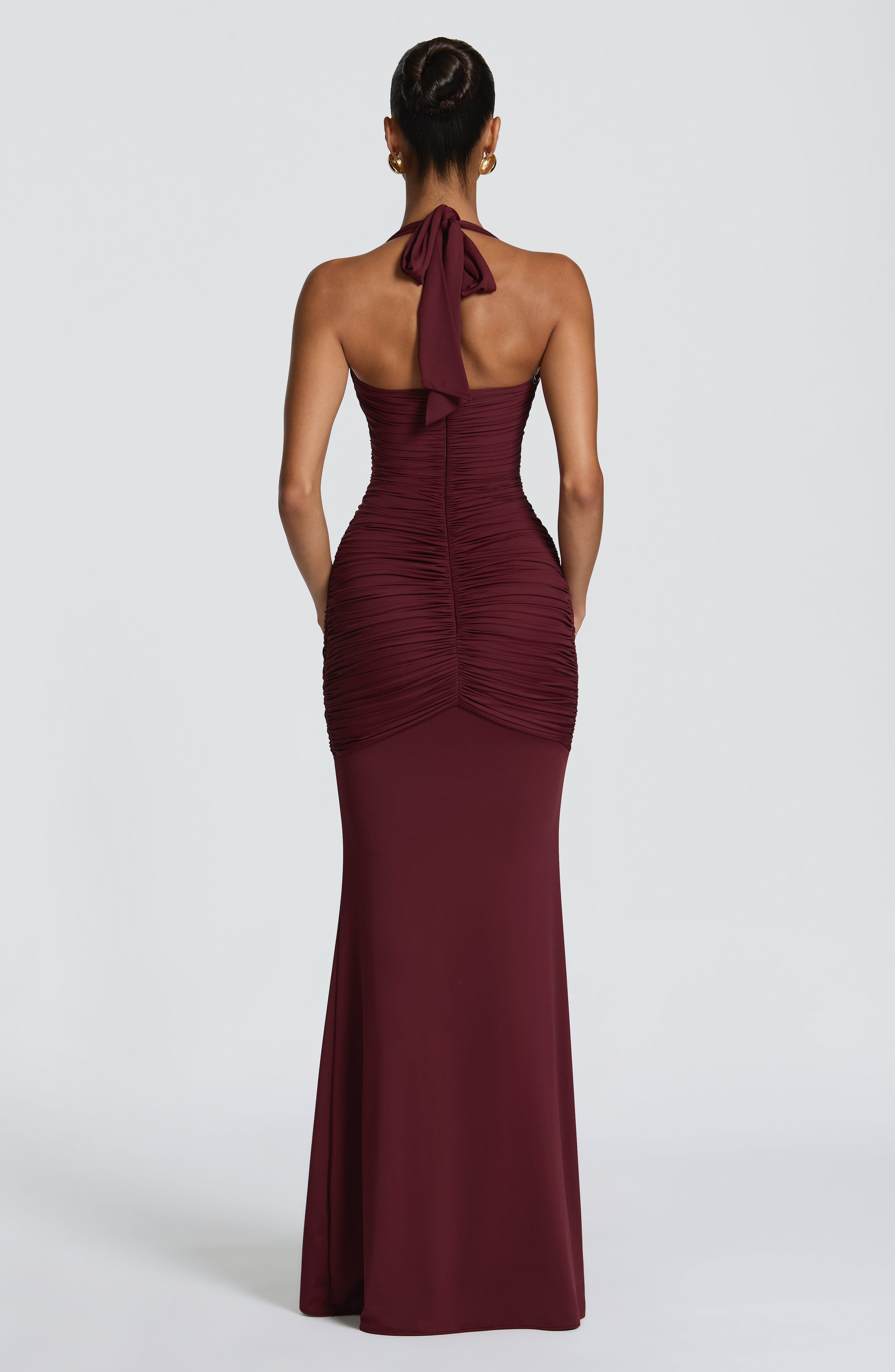 Morrigan Maxi Dress - Cherry Lacquer