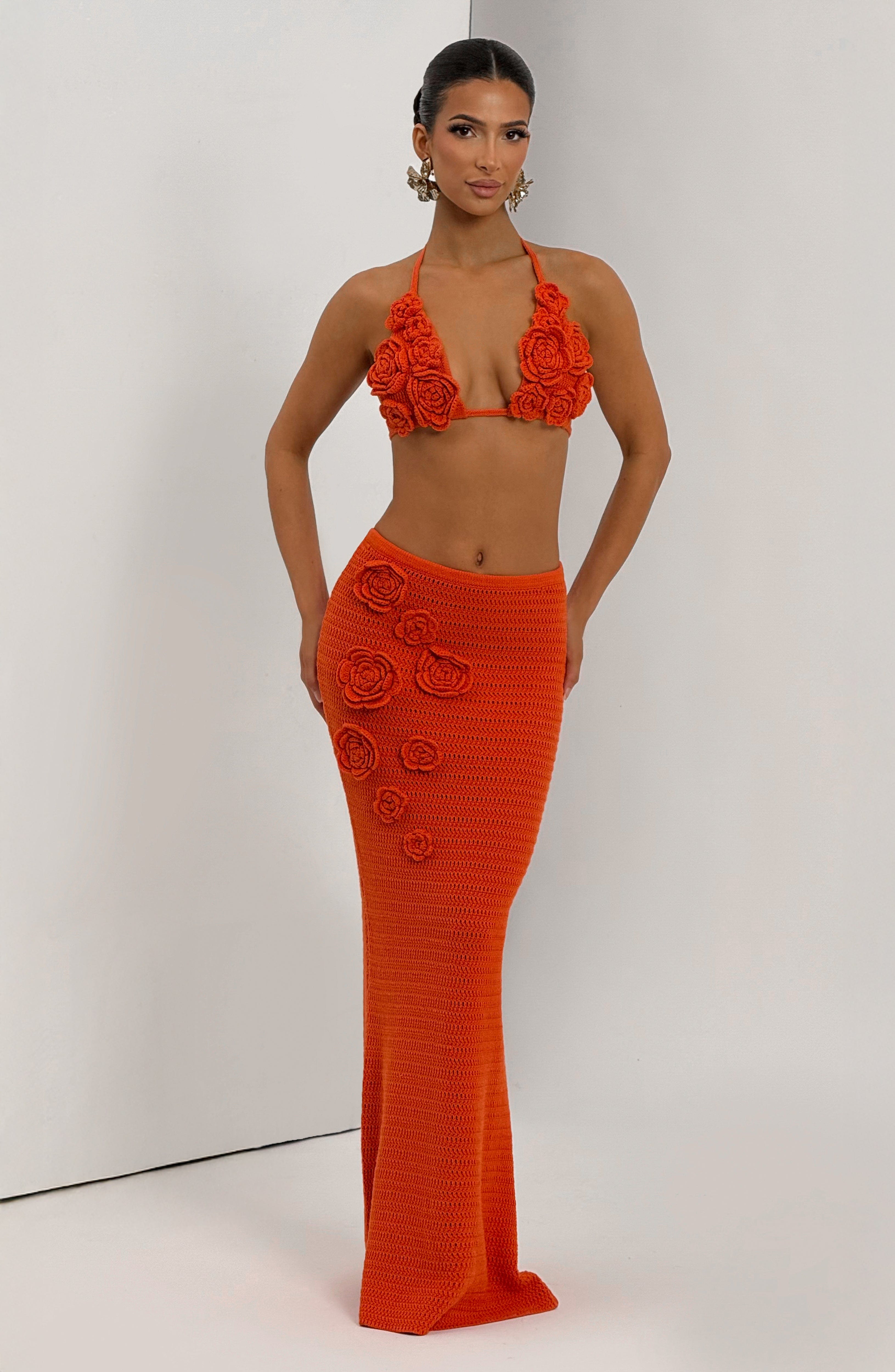 Nerida Maxi Skirt - Orange