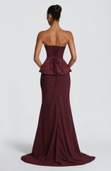 Ravenna Corset - Cherry Lacquer