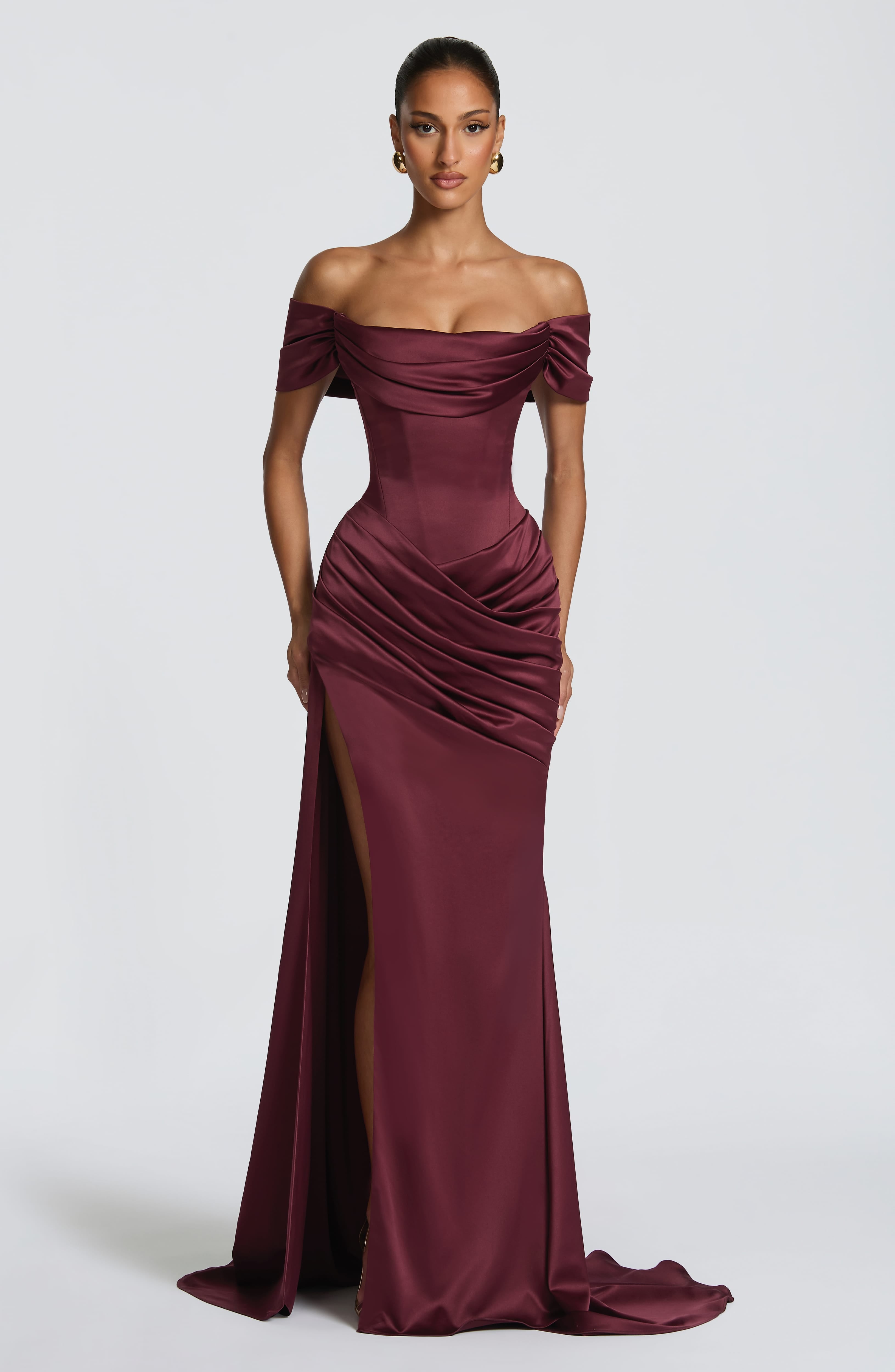 Riona Gown - Cherry Lacquer