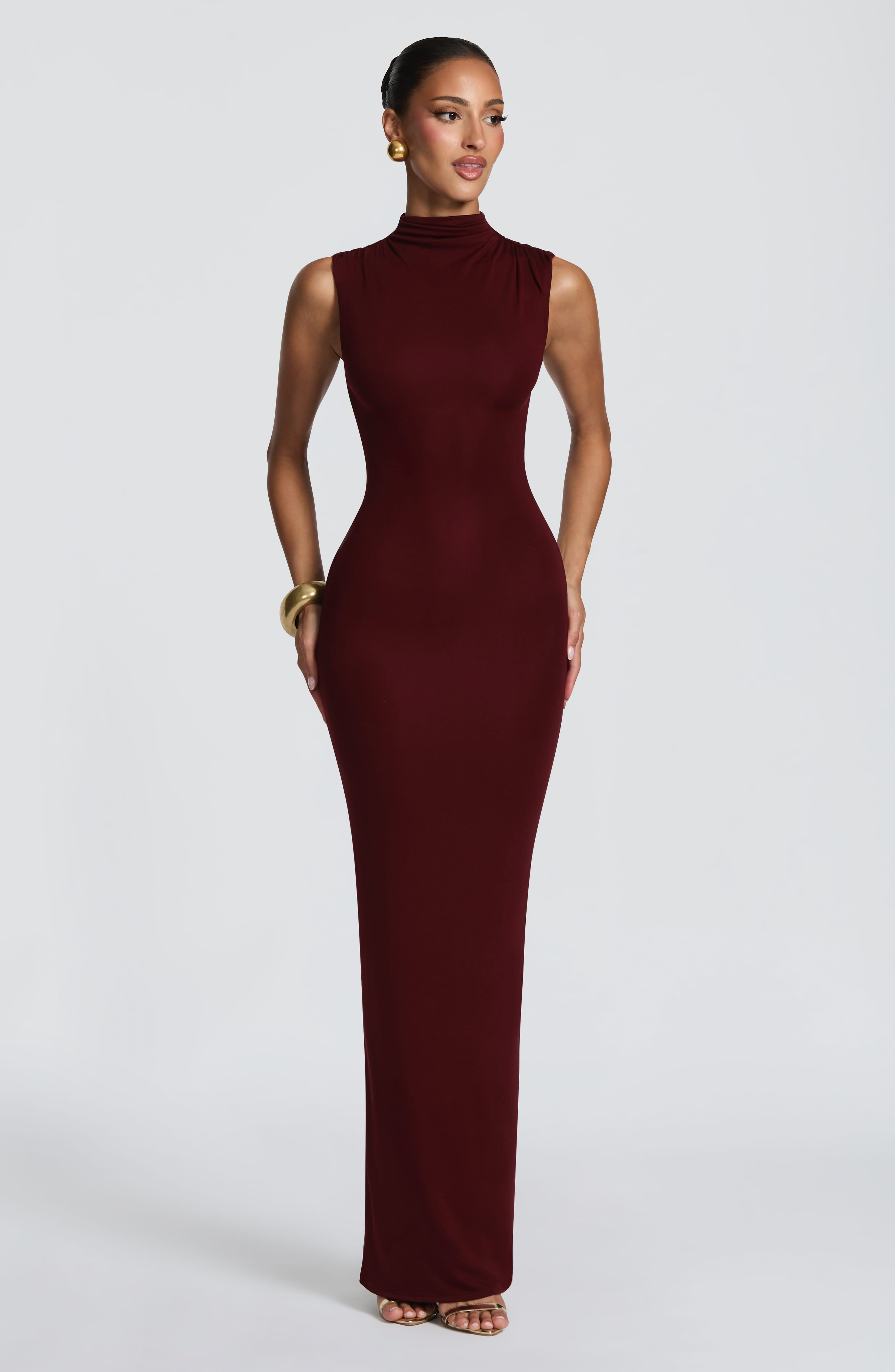 Soline Maxi Dress - Cherry Lacquer
