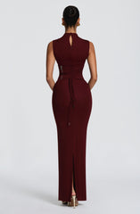 Soline Maxi Dress - Cherry Lacquer
