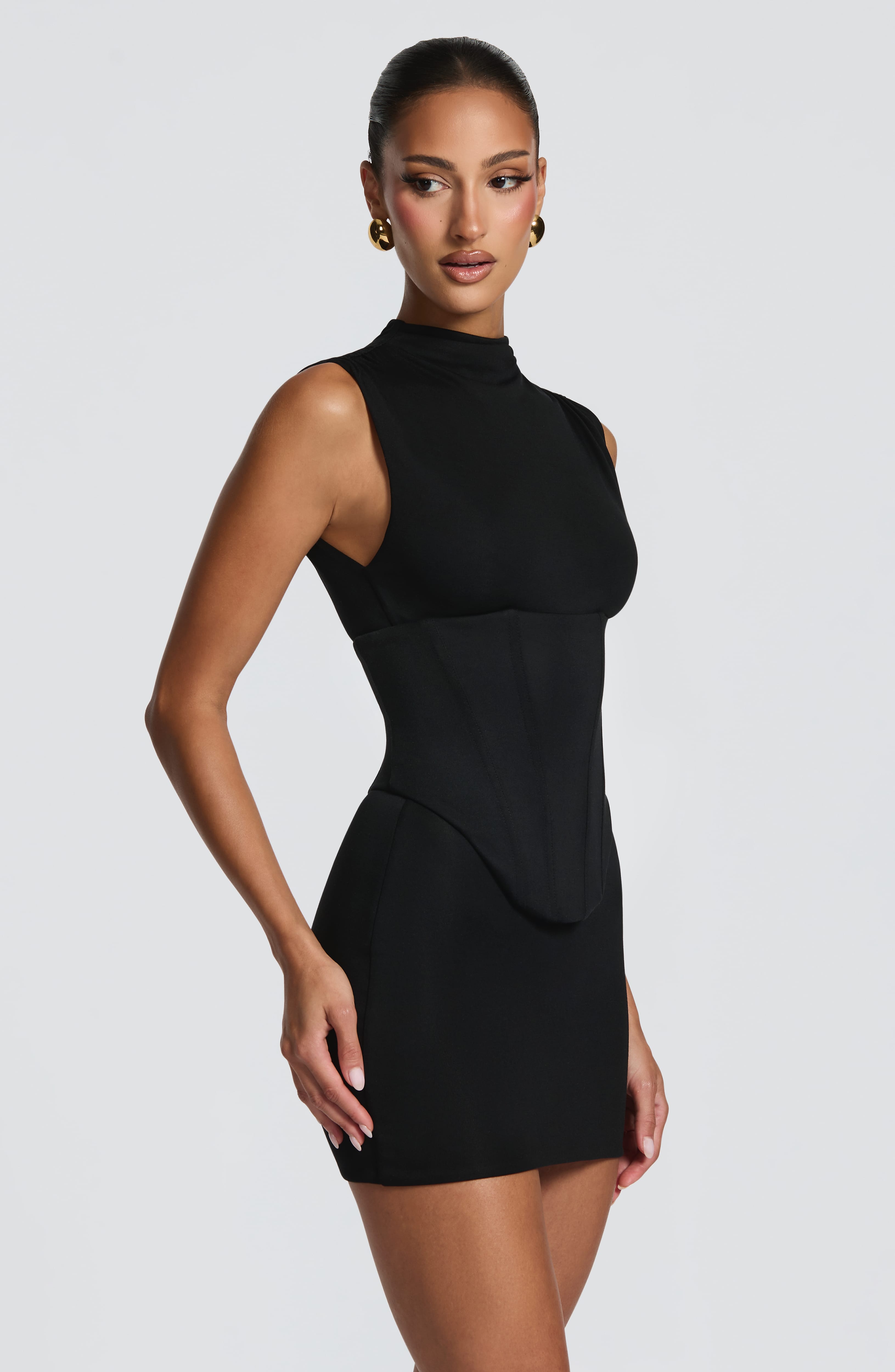 Soline Mini Dress - Black